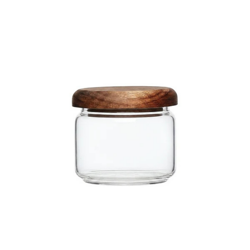 Chef Inox Serve Glass Jar with Acacia Lid 300ml