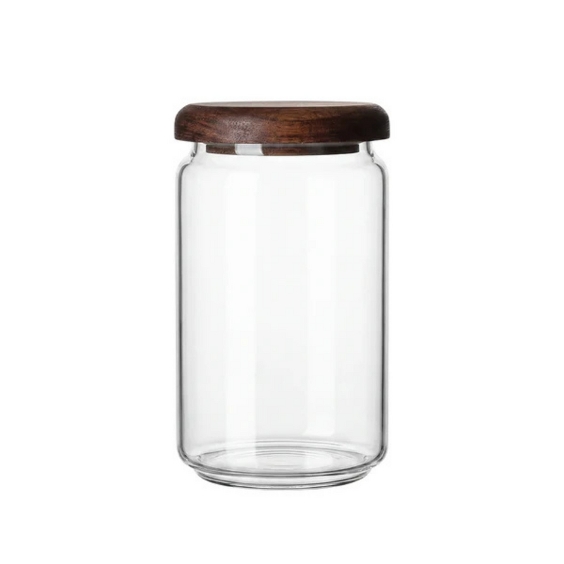 Chef Inox Serve Glass Jar with Acacia Lid 750ml