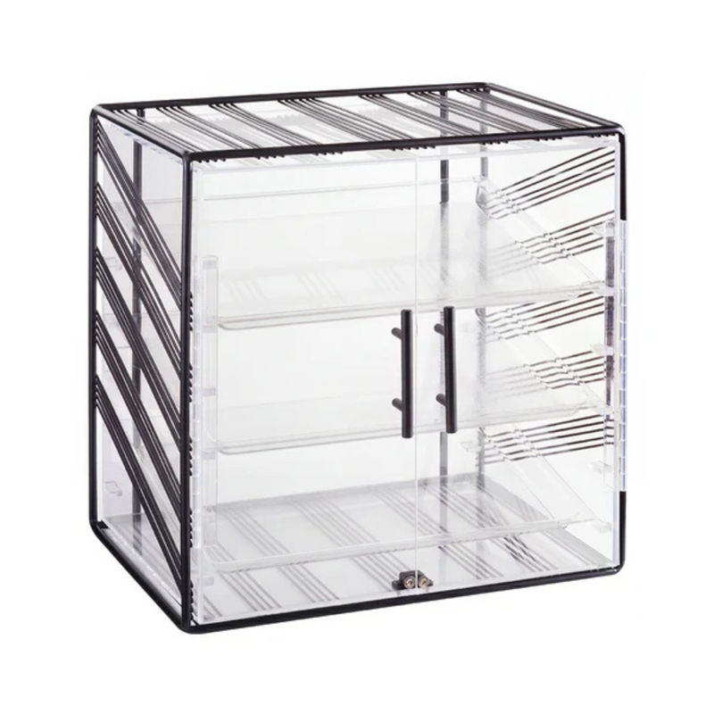 Chef Inox Serve Black 3-Shelf Display Case 500x350x500mm