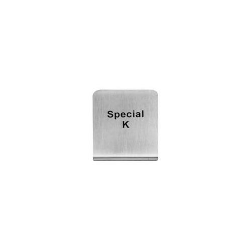 Special K Buffet Sign 50x40mm - 18/8 - Stainless Steel 