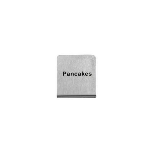 Pancakes Buffet Sign 50x40mm - 18/8 - Stainless Steel 