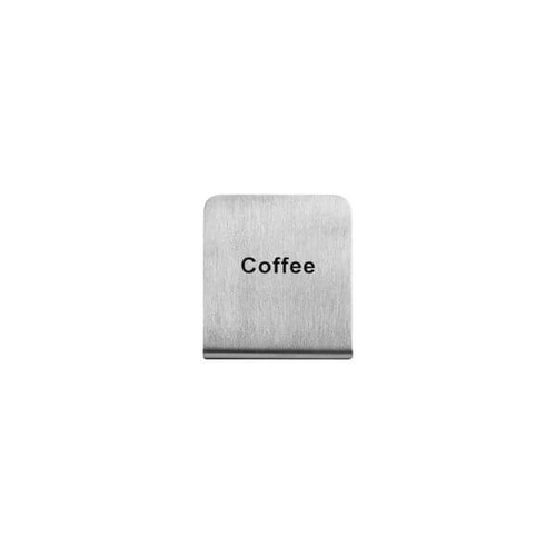 Coffee Buffet Sign 50x40mm - 18/8 - Stainless Steel 