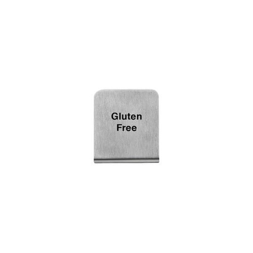 Gluten Free Buffet Sign 50x40mm - 18/8 - Stainless Steel 