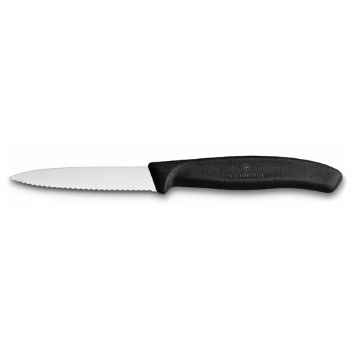 Victorinox Swiss Classic Paring Knife Wavy Edge Black 80mm