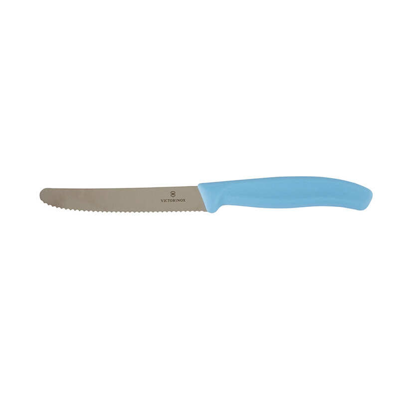 Victorinox Swiss Classic Steak & Tomato Knife Wavy Edge Skyline Blue 110mm
