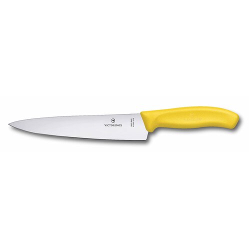 Victorinox Swiss Classic Wide Blade Carving Knife Blister Pack 190mm Yellow