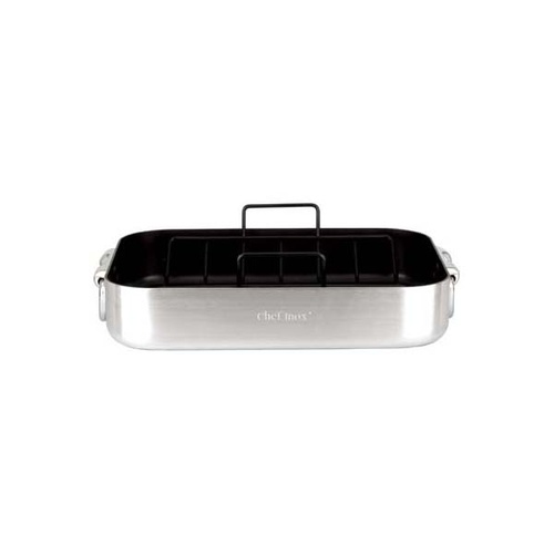 Chef Inox Profile Roast Pan - 360x270x80  Drop Handle Non-Stick