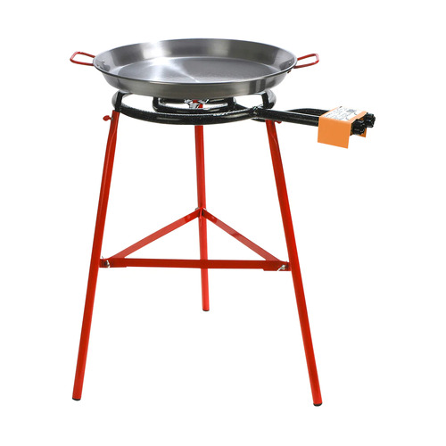 Chef Inox Tabarca Paella Set Stand 500mm Pan with Burner