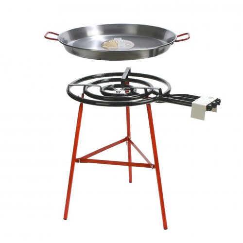 Chef Inox Ibiza Paella Set Stand 700mm Pan with Burner