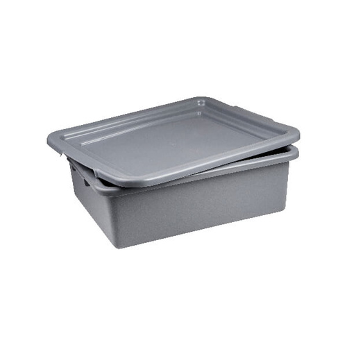 Tote Box 530 x 430 x 175mm - Grey Plastic - LID NOT INCLUDED