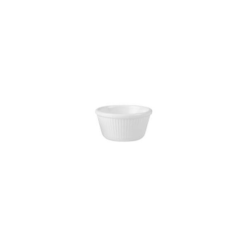 Ryner Melamine Ramekin 85x50mm / 120ml Fluted, White 