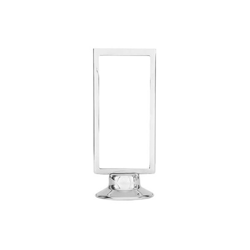 Menu Stand Frame 205x105mm - 18/8 Stainless Steel, Heavy Base (Box of 6)
