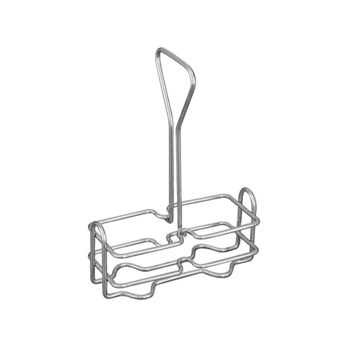 Holder For Oil & Vinegar Bottles 140x65x195mm Chrome Plated, With Ring Clip