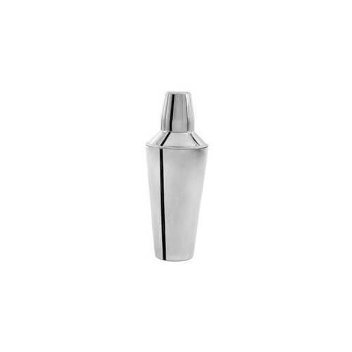 Cocktail Shaker - 3 Piece 750ml - 18/8 Stainless Steel Mirror Polished