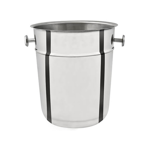 Champagne Bucket 225x260mm - 18/8 Stainless Steel With Knobs Mirror Polished