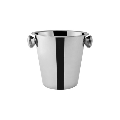 Wine Bucket 210x205mm Mirror Polished - 18/8 Stainless Steel With Knobs