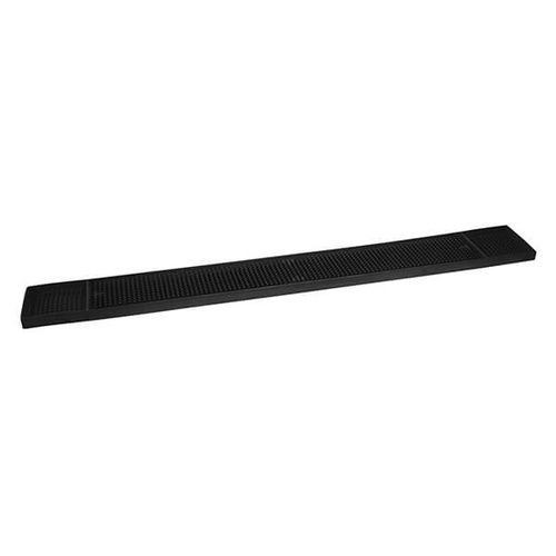 Bar Mat / Runner 610x83mm Black Rubber