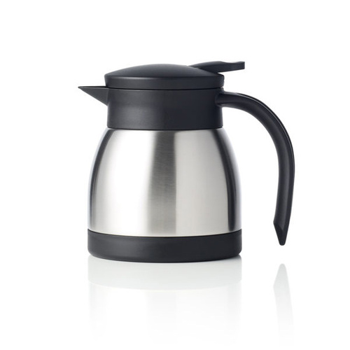 Chef Inox Serve Jug Flat Lid 400ml Satin Finish Push Button