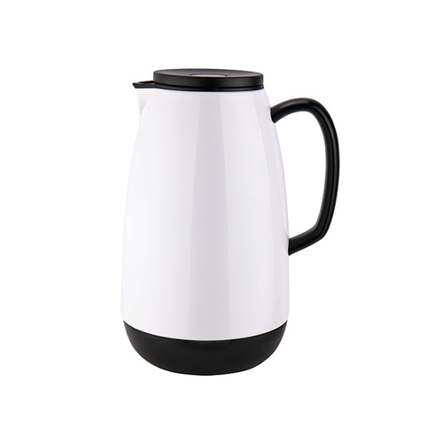 Chef Inox Event Jug 1.0Lt White/Glass Insert Push Lid