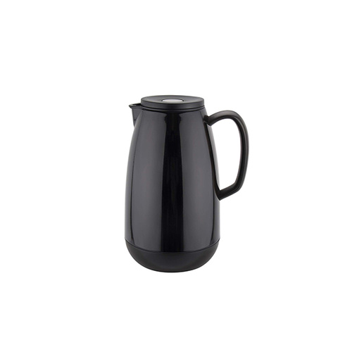 Chef Inox Event Jug 1.0Lt Black/Glass Insert Push Lid