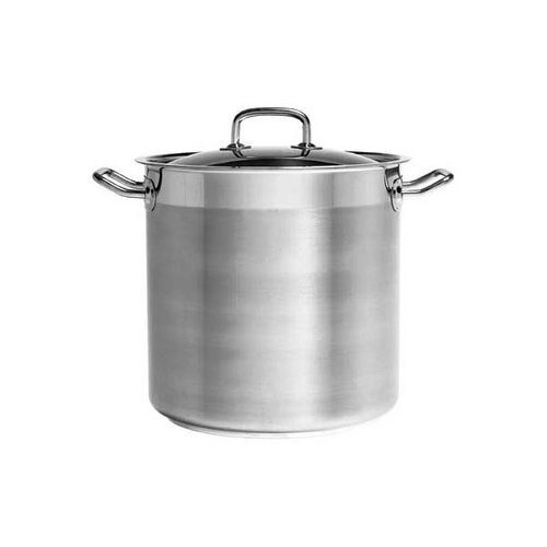 Chef Inox Professional Stockpot - 18/10 240x200mm 9.0Lt with Lid 