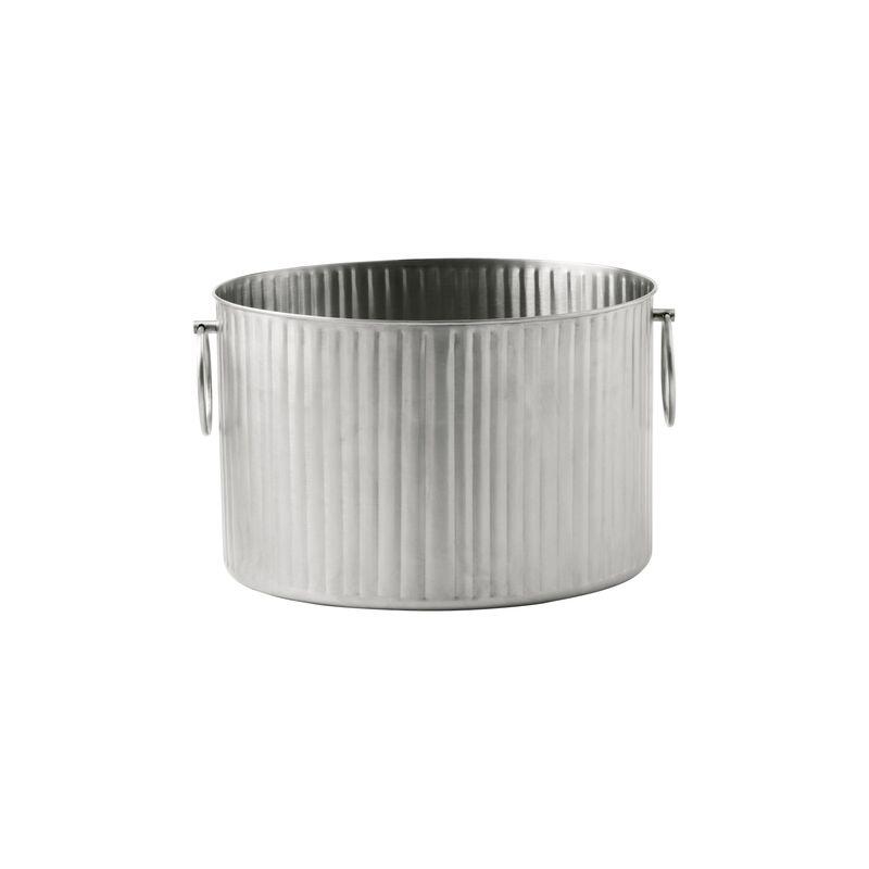 Crown Barware Ribbed Beverage Tub 330x250x230mm Stainless Steel