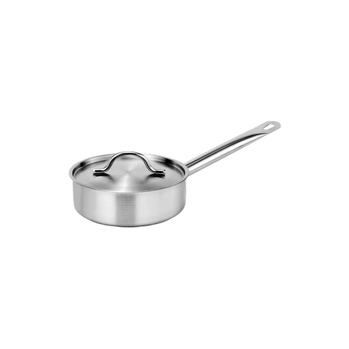 Force Saute Pan With Lid 220x75mm Stainless Steel Tri-Ply 2.8Lt