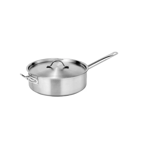 Force Saute Pan With Lid 300x100mm Stainless Steel Tri-Ply 7.0Lt