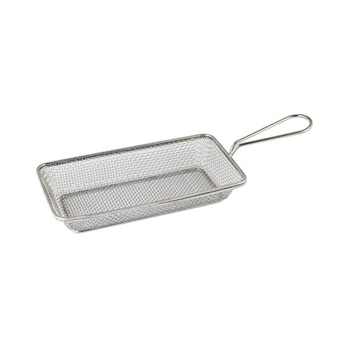 Moda Brooklyn Rectangular Service Basket 220x120x35mm Stainless Steel 