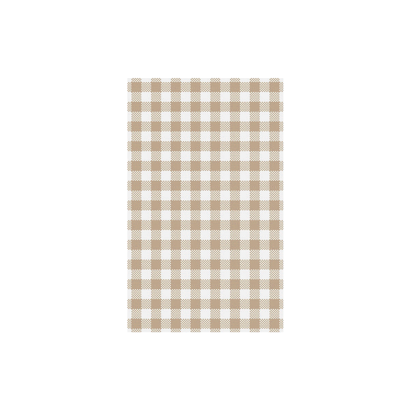 Moda Greaseproof Paper Coffee Gingham 190x310mm (Pack of 200)