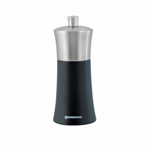 Swissmar Torre Black Matte With Stainless Steel Top Pepper Mill 150mm