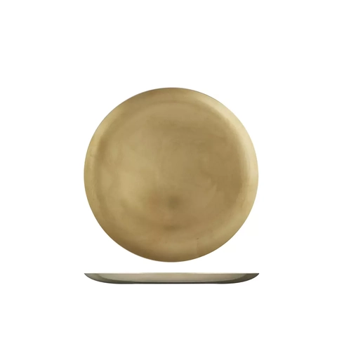 Moda Vintage Round Coupe Plate 210mm  - Gold (Box of 6)