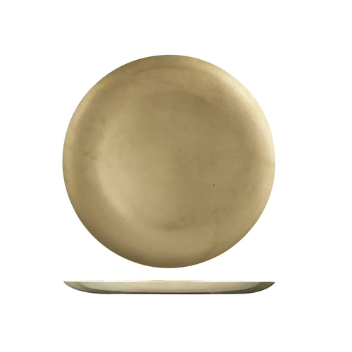 Moda Vintage Round Coupe Plate 230mm  - Gold (Box of 6)