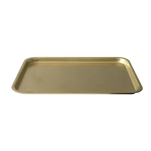 Moda Vintage Rectangular Tray 360x250x13mm - Gold (Box of 6)