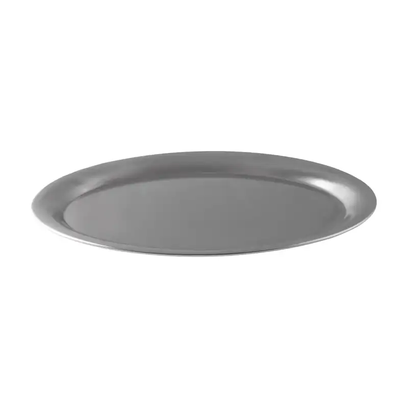 Moda Stainless Steel Wide Rim Satin Oval Platter 265x198mm (Box of 6)