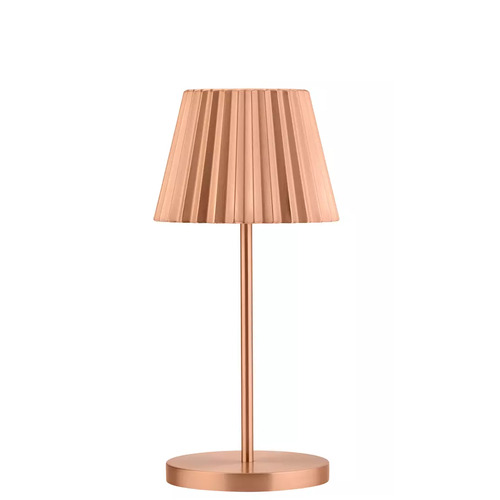 Illumina LED Cordless Lamp Dominica 260mm - Brushed Copper