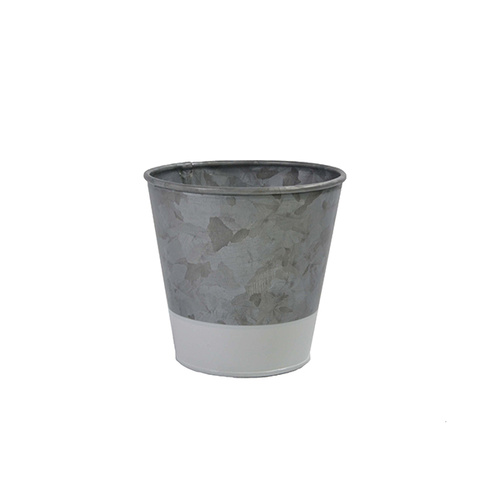 Chef Inox Coney Island Galvanised Pot Dipped White 95x105mm