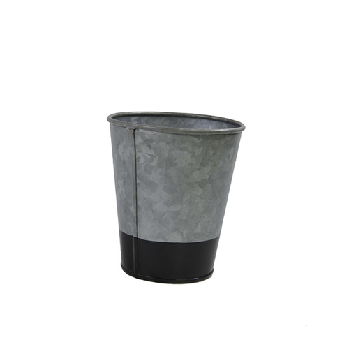 Chef Inox Coney Island - Galvanised Pot Flared Dipped Black 100x95mm