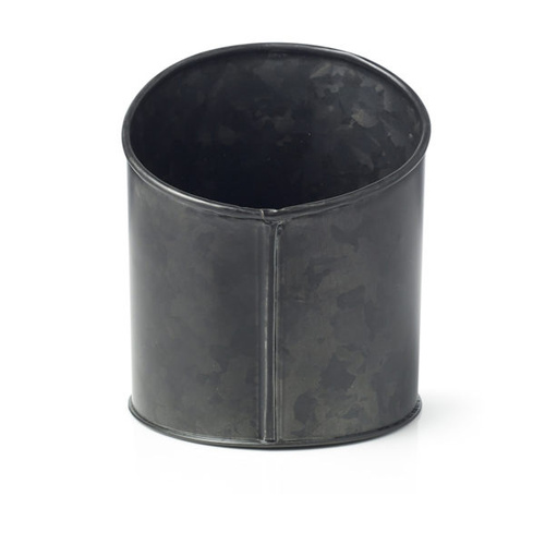 Chef Inox Coney Island - Galvanised Black Pot Slant 120x140mm
