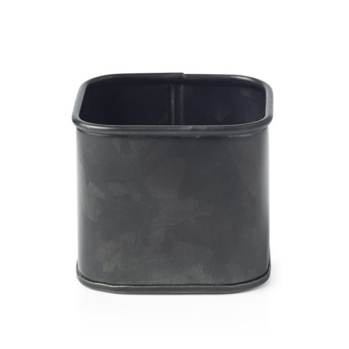 Chef Inox Coney Island - Galvanised Black Sugar Sachet Cube 80x80x70mm