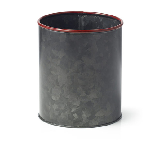 Chef Inox Coney Island - Galvanised Black Pot Red Rim 120x140mm