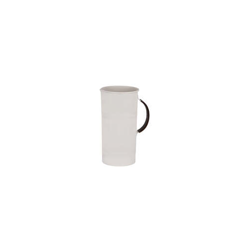 Coney Island Galvanised Creme P/C Water Pitcher Leather Handle - 1740ml