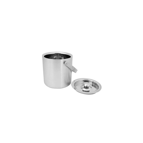 Ice Bucket - Insulated 1.0Lt Heavy Duty - 18/10 Stainless Steel Satin Finish