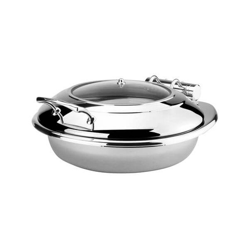 Athena Princess Round Induction Chafer Glass & Stainless Steel Lid