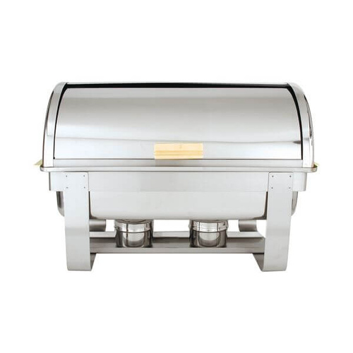 1/1 Size Roll Top Chafer - 90° Roll Top, Detachable Lid For Quick & Easy Cleaning - Stainless Steel
