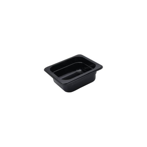 Polycarbonate Gastronorm Pan Black 1/6 Size 176x162x150mm / 2.22Lt 