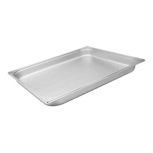 Caterchef 2/1 Size Gastronorm Steam Pan 650x530x20mm - 18/8 Stainless Steel
