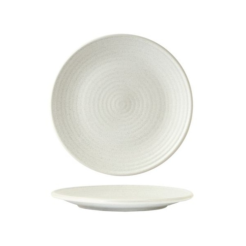Zuma Frost Round Plate - Ribbed Frost 210mm - Box of 6