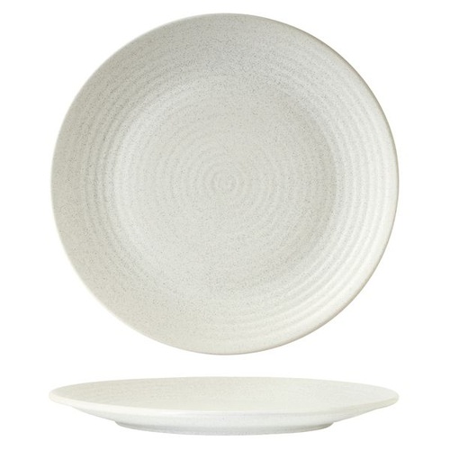 Zuma Frost Round Plate - Ribbed Frost 310mm - Box of 6