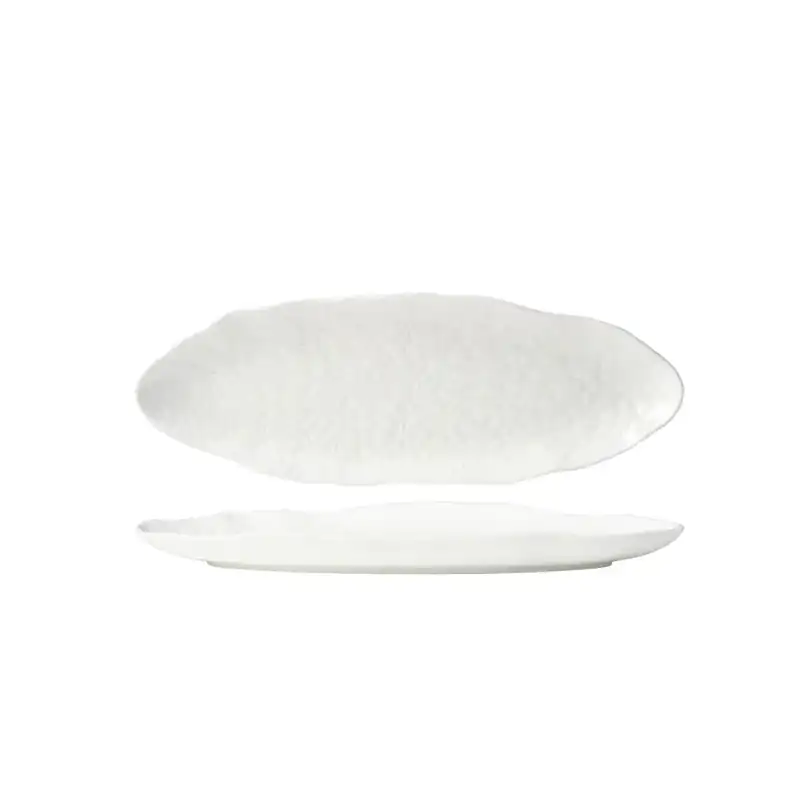 Tablekraft Fusion Lotus White Oval Flared Plate 333 x 113mm (Box of 4)